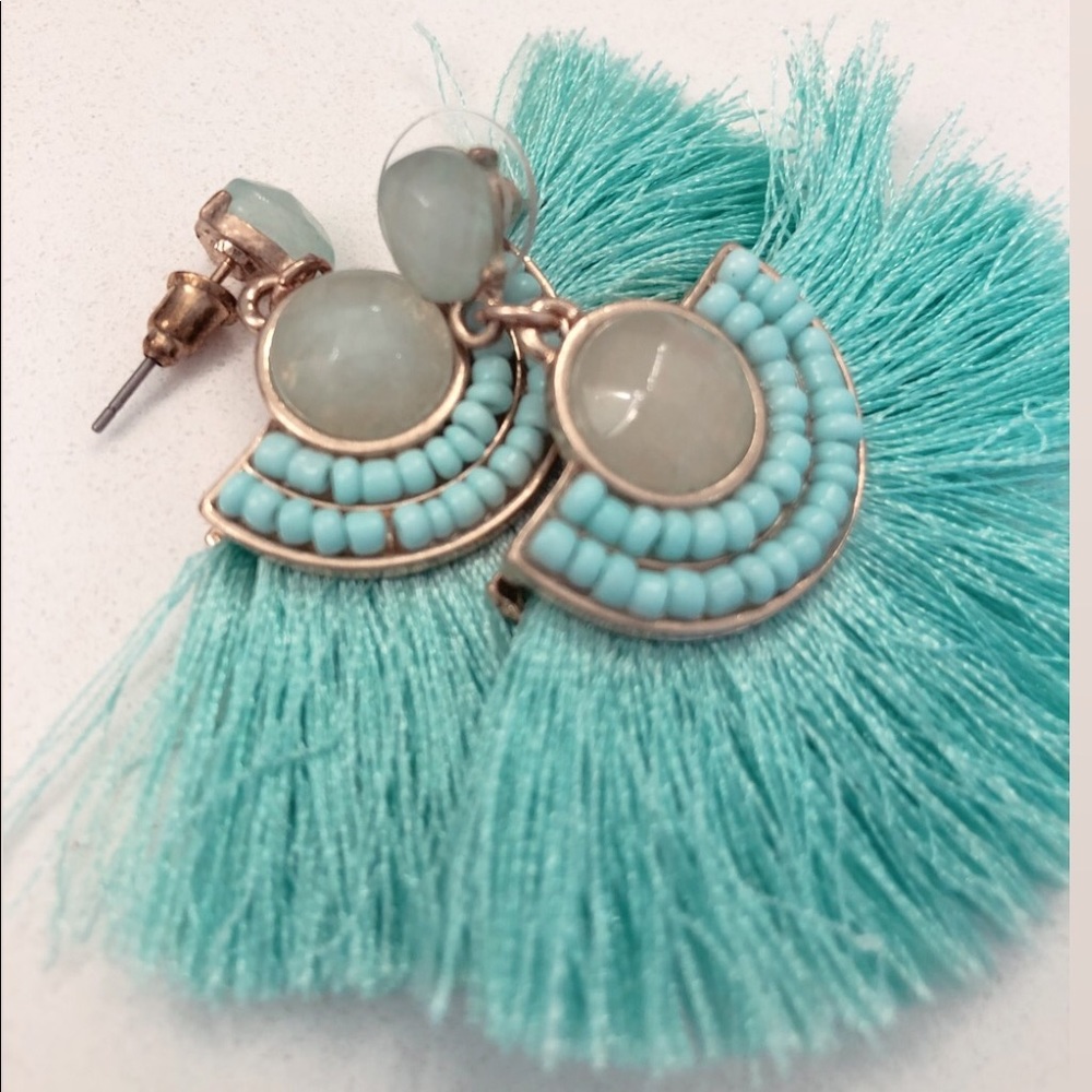 Turquoise hand crafted earrings - Brand NEW